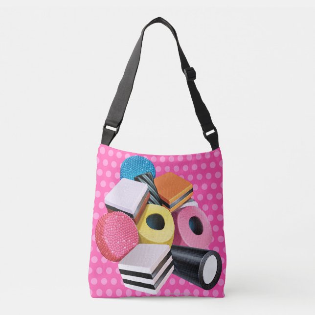 Sac Ajustable Croix Fourre-tout. Candy Allands cascade Pink (Devant)