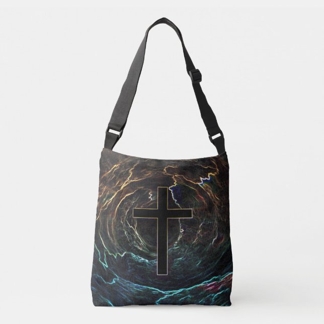 SAC AJUSTABLE CROIX NOIRE AVEC LUMIÈRES (Devant)