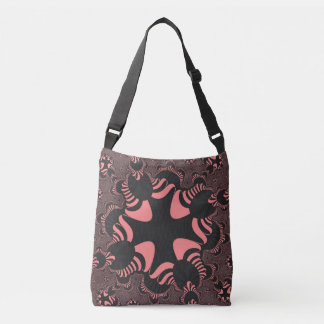 Sac Ajustable Croix rose et gris