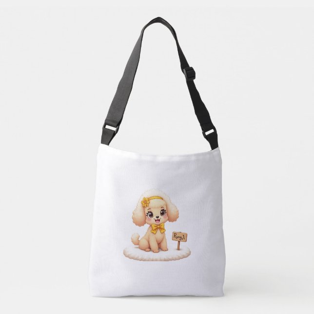 Sac Ajustable Crossbody Bags (a Cute Poodle) (Devant)