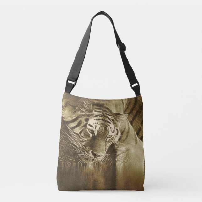 Sac Ajustable Cru abstrait de tigre (Devant)