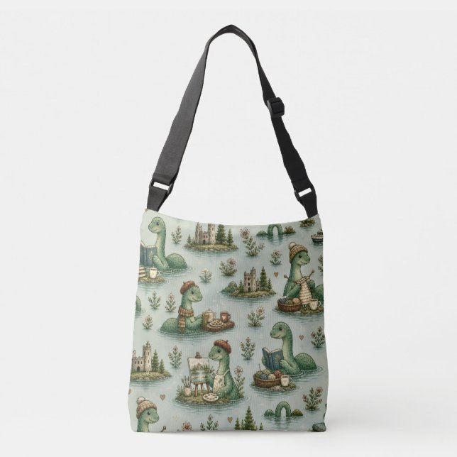 Sac Ajustable Cryptides confortables Nessie Monstre du Loch Ness (Devant)