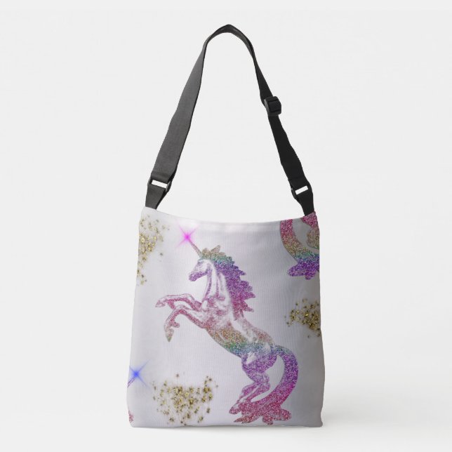 Sac Ajustable Crystal Rainbow Unicorn (Devant)