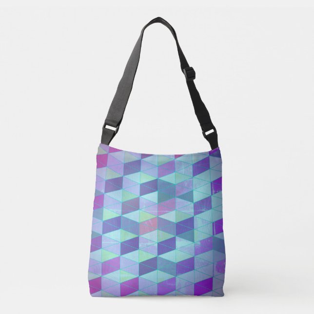 Sac Ajustable Cubes en triangles Motif géométrique (Devant)