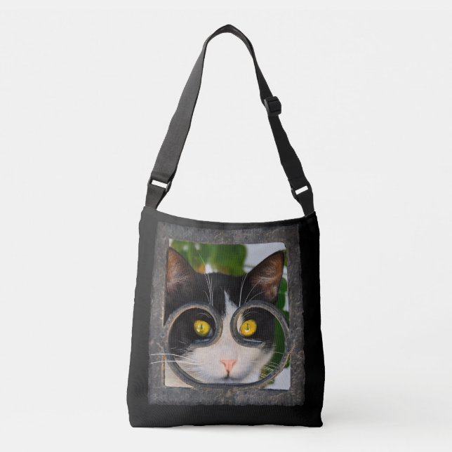 Sac Ajustable Curieux Chat avec Spectacles Cadre Amusant Animaux (Devant)