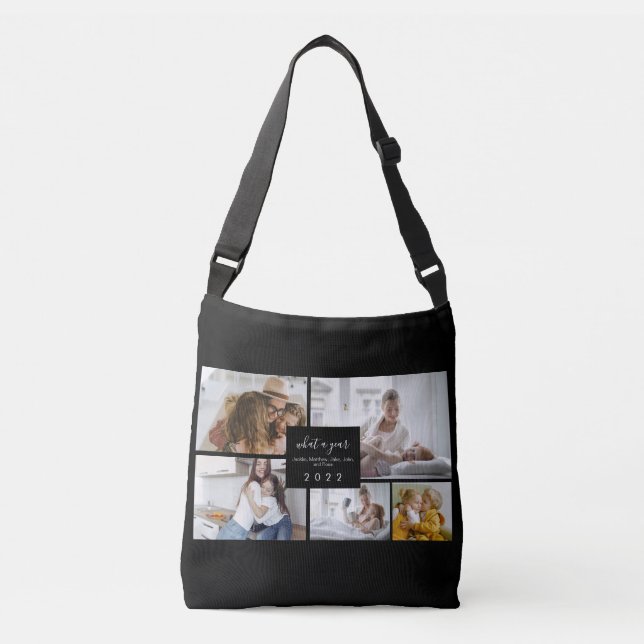 Sac Ajustable Custom 5 Photos Typographie Holiday (Devant)