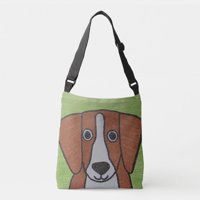 Sac Ajustable Cute Beagle Cross Body Fourre-tout (Devant)