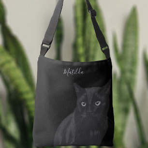 Sac Ajustable Cute Black Cat Art Personnalisé