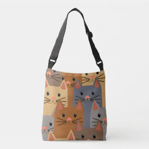 Sac Ajustable Cute Cats Colorful Cat Visage Collage