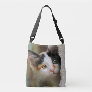 Sac Ajustable Cute Curieux Chat Kitten Prying Eyes Portrait Phot