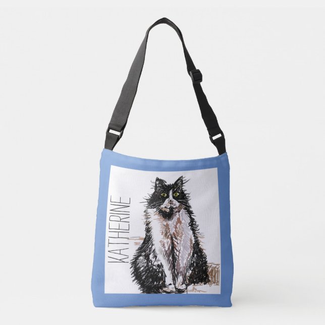 Sac Ajustable Cute Girls Tuxedo Chat Jouer Pet Poignée (Devant)