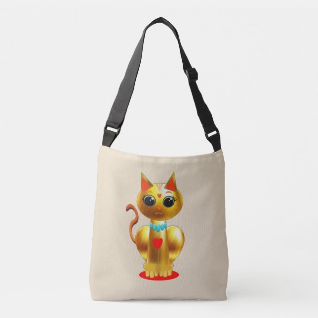 Sac Ajustable Cute Golden cat (Devant)