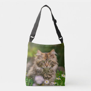 Sac Ajustable Cute Maine Coon Kitten Cat Flower Meadow Photo sur