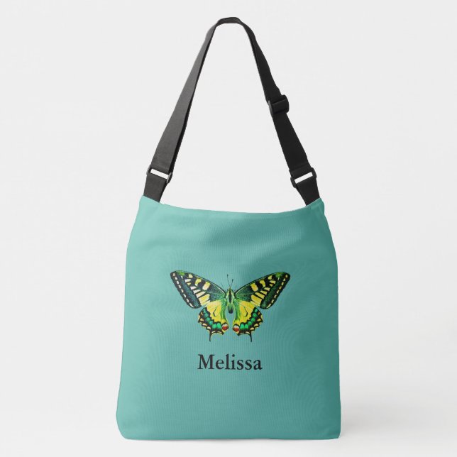 Sac Ajustable Cute Modern Photography Butterfly Ajouter un nom (Devant)
