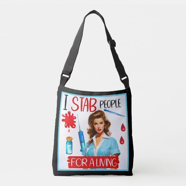 Sac Ajustable Cute Nostalgale Infirmière Pinup_ Pour vivre (Devant)