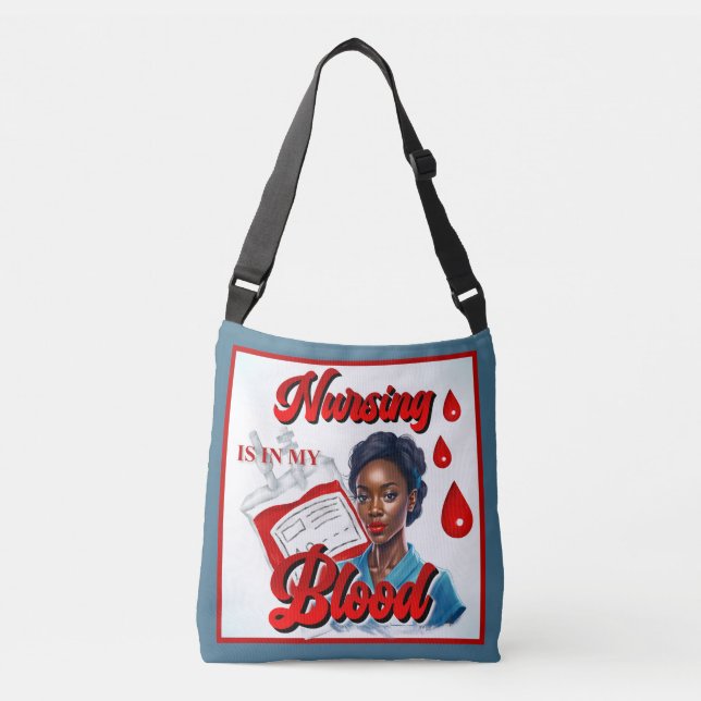 Sac Ajustable Cute Nurse Pinup_ C'est dans mon sang (Devant)