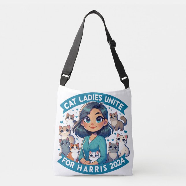 Sac Ajustable Cute Profession féministe Enfant Chat Lady Harris (Devant)
