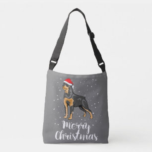 Sac Ajustable Cute Rottweiler Santa Hat Joyeux costume de Noël