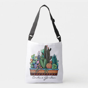 Sac Ajustable Cute Watercolor Cactus Garden