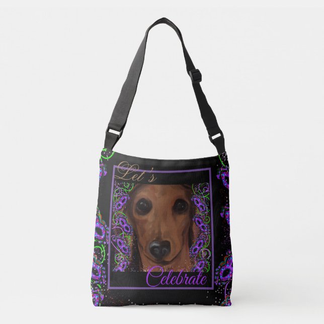 Sac Ajustable Dachshund Rouge    (Devant)