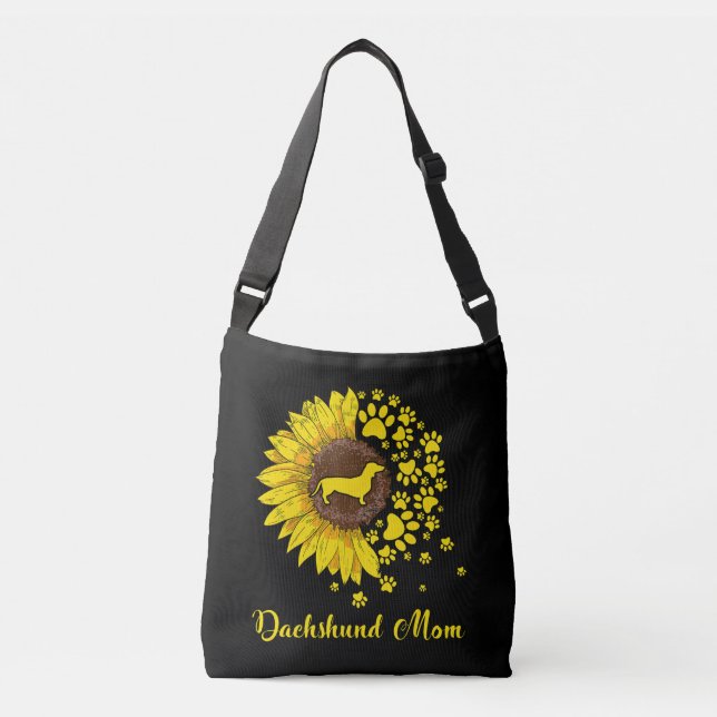Sac Ajustable Dachshund Wiener Doxies Tournesol (Devant)