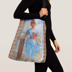 Sac Ajustable Dame victorienne des années 1890 sur la plage