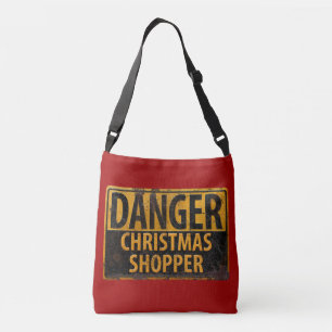 Sac Ajustable DANGER Christmas Shopper - Panneau d'avertissement