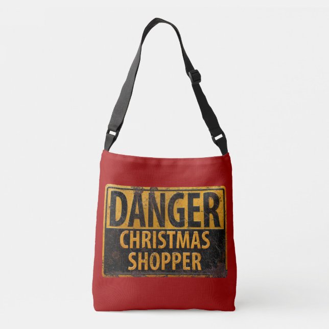 Sac Ajustable DANGER Christmas Shopper - Panneau d'avertissement (Dos)