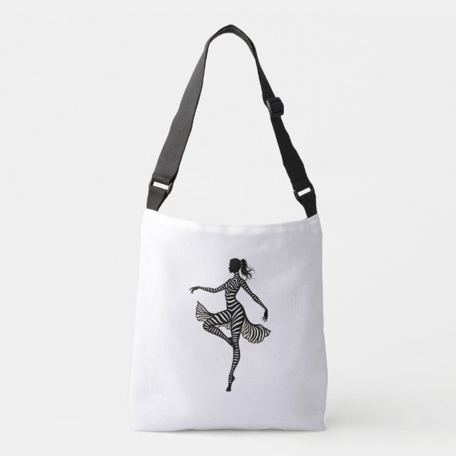 Sac Ajustable Danse de ballet Zebra Ballerina Danse Femmes Fille (Devant)