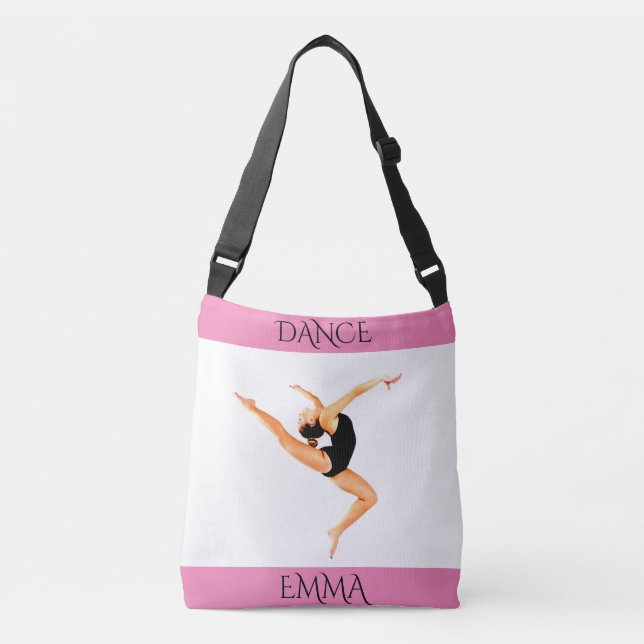 Sac Ajustable Danse fourre-tout, nom personnalisé (Devant)