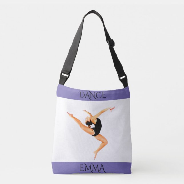 Sac Ajustable Danse fourre-tout, nom personnalisé. Le double a (Devant)