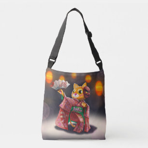 Sac Ajustable Danseur de chat japonais en costume traditionnel