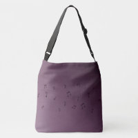 Dark Ombre Musical Notes Mauve