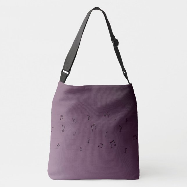 Sac Ajustable Dark Ombre Musical Notes Mauve (Dos)