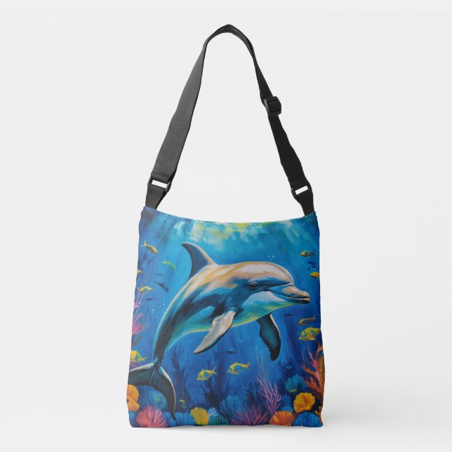 Sac Ajustable Dauphin de peinture à l'huile (Devant)