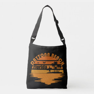 Sac Ajustable Daytona plage vintage coucher de soleil paysage ré