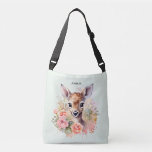 Sac Ajustable De Beaux Cerfs Entourés De Roses