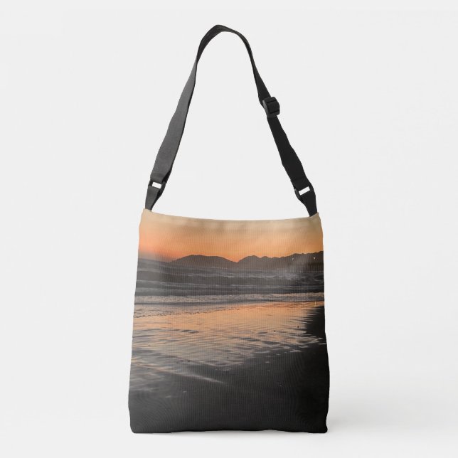 Sac Ajustable De Crépuscule à la Tombée de la Nuit sur la Plage  (Dos)