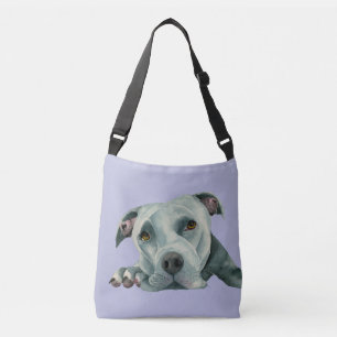 Sac Ajustable De pitbull de chien d'aquarelle grande Ol tête de