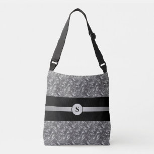 Sac Ajustable Décor personnalisé argent gris et noir