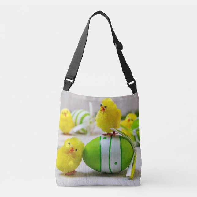 Sac Ajustable Décoration de Pâques - OEufs et poussins de Pâques (Devant)