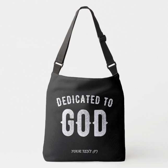 SAC AJUSTABLE DÉDIÉ À DIEU PERSONNALISABLE COOL TEXTE BLANC (Devant)