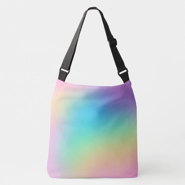 Sac Ajustable Dégradé arc-en-ciel doux et prismatique (Devant)