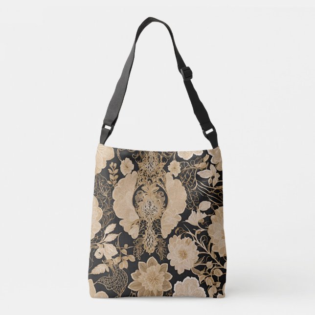 Sac Ajustable Dentelle beige florale Art IA  (Dos)