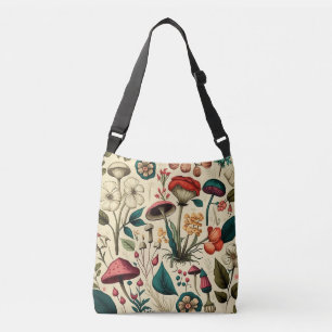 Sac Ajustable Design classique de champignons et de fleurs haut