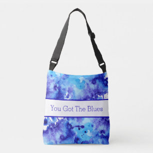 Sac Ajustable Design d'aquarelle bleu Abstrait