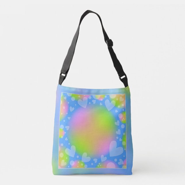 Sac Ajustable Design de coeur pastel romantique (Dos)