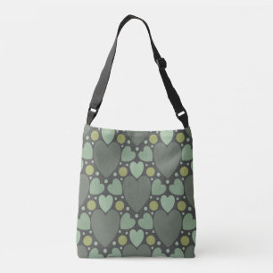 Sac Ajustable Design de coeur vert rétro tendance