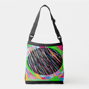 Sac Ajustable Design de style d'art couleur bonbon sur fond noir