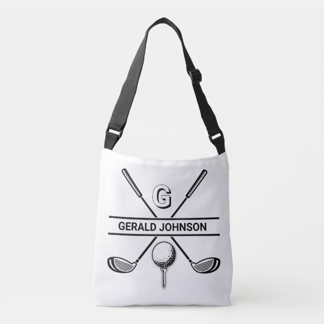 Sac Ajustable Design élégant de monogramme de golf (Devant)